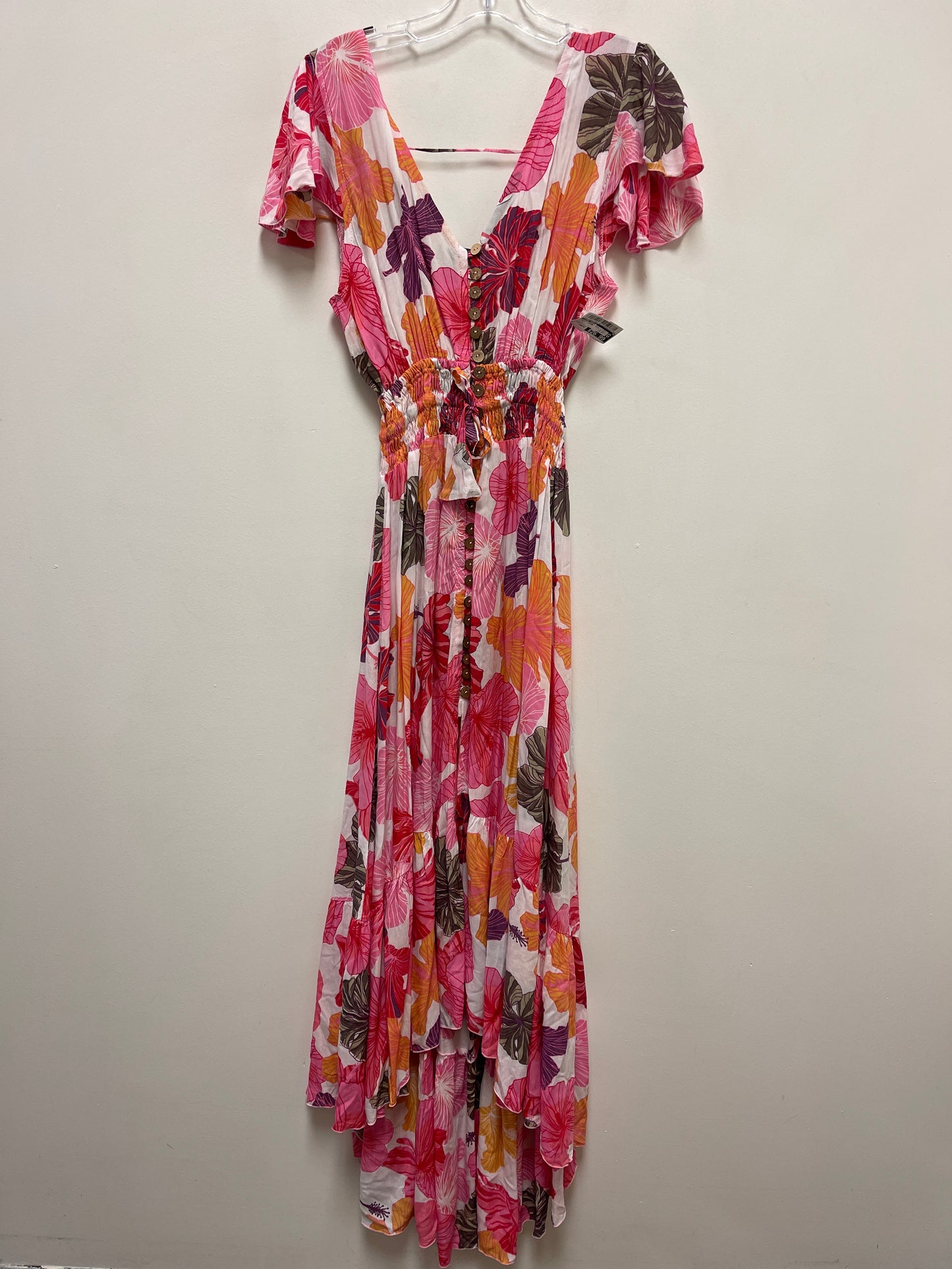 Pink Dress Casual Maxi Tiare Hawaii, Size Onesize