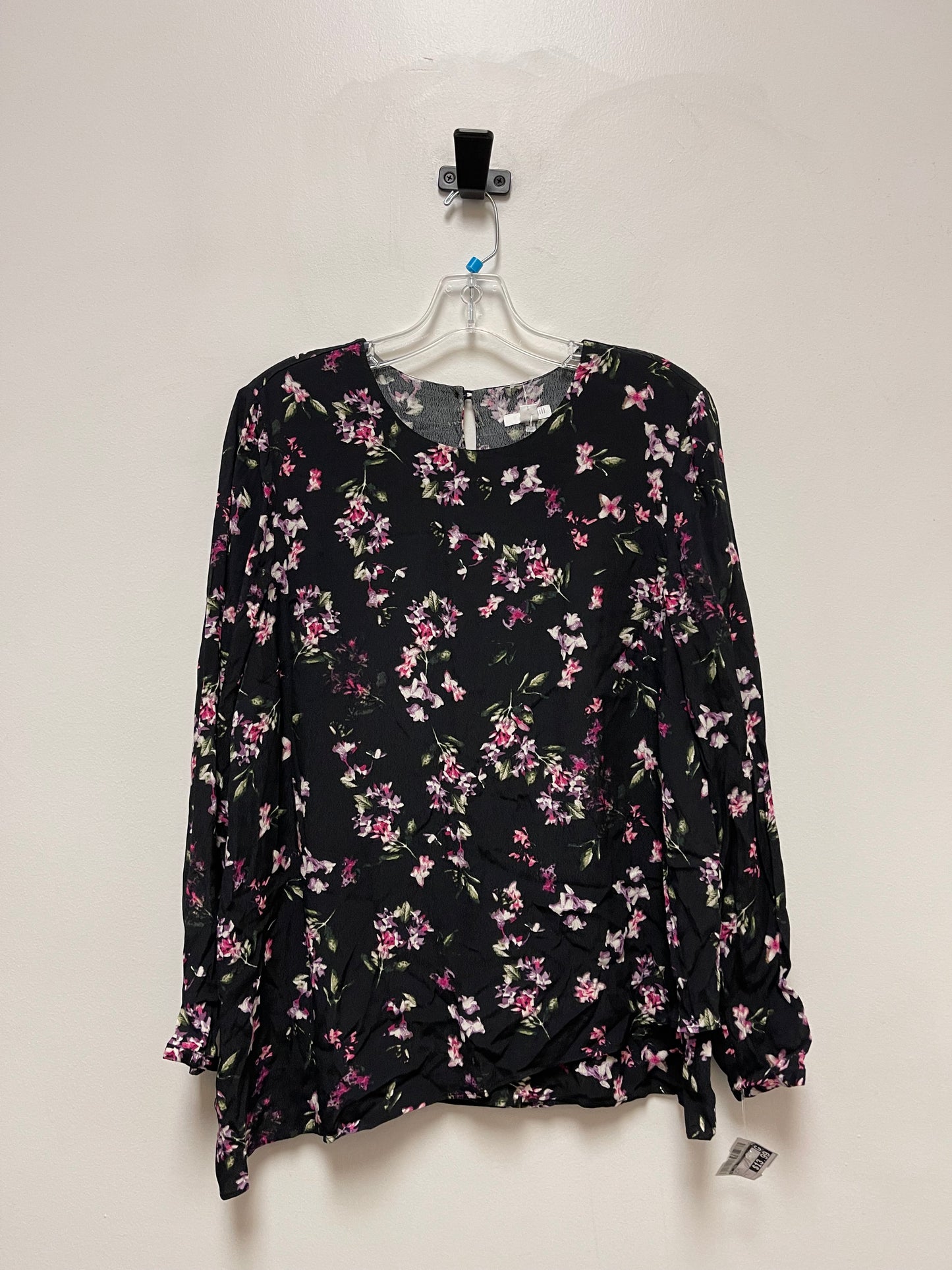 Black Top Long Sleeve J. Jill, Size M