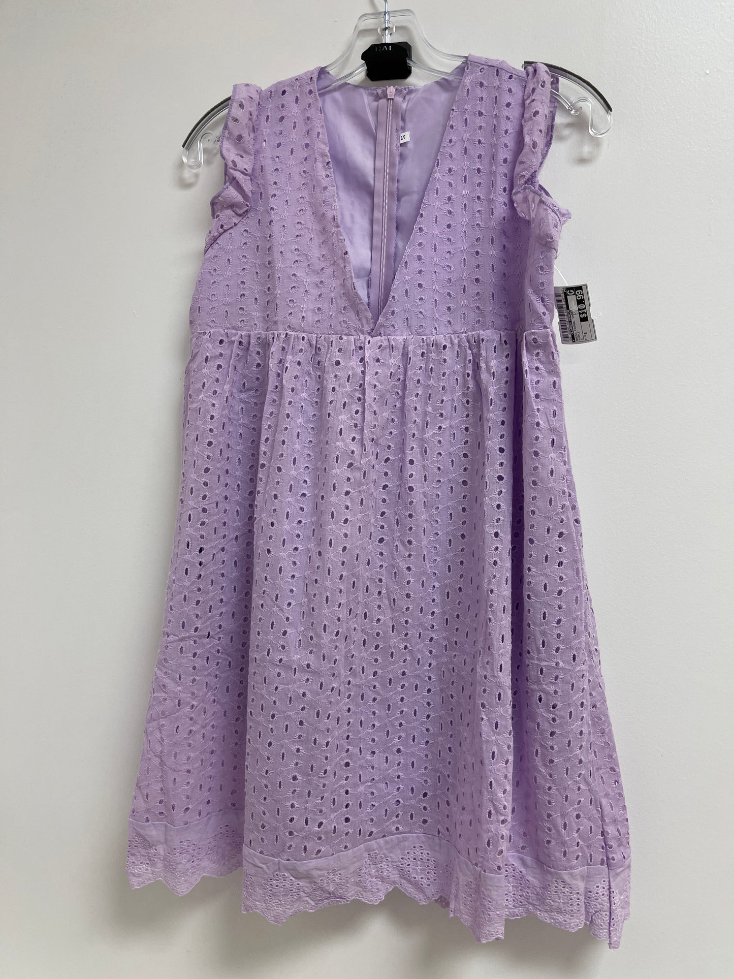 Purple Dress Casual Short Clothes Mentor, Size S