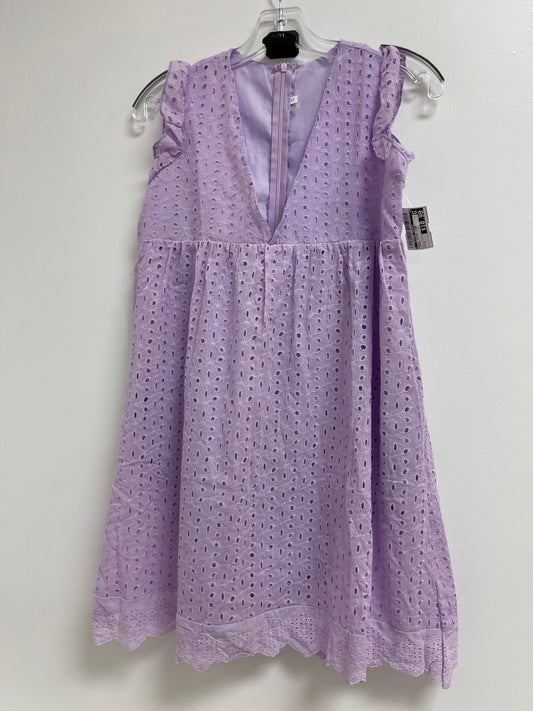 Purple Dress Casual Short Clothes Mentor, Size S