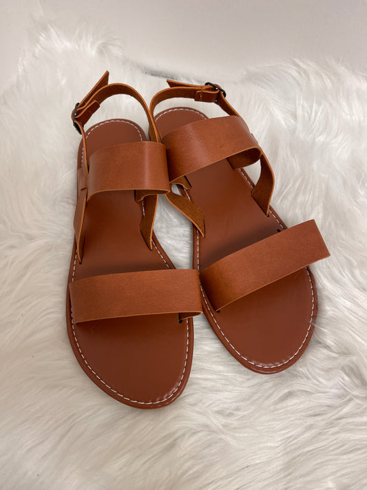 Tan Sandals Flats Clothes Mentor, Size 11.5