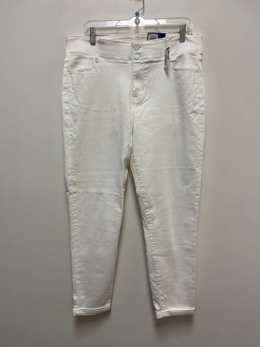 White Denim Jeans Skinny Apt 9, Size 16