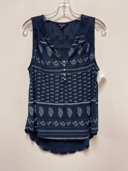 Navy Top Sleeveless Lucky Brand, Size L