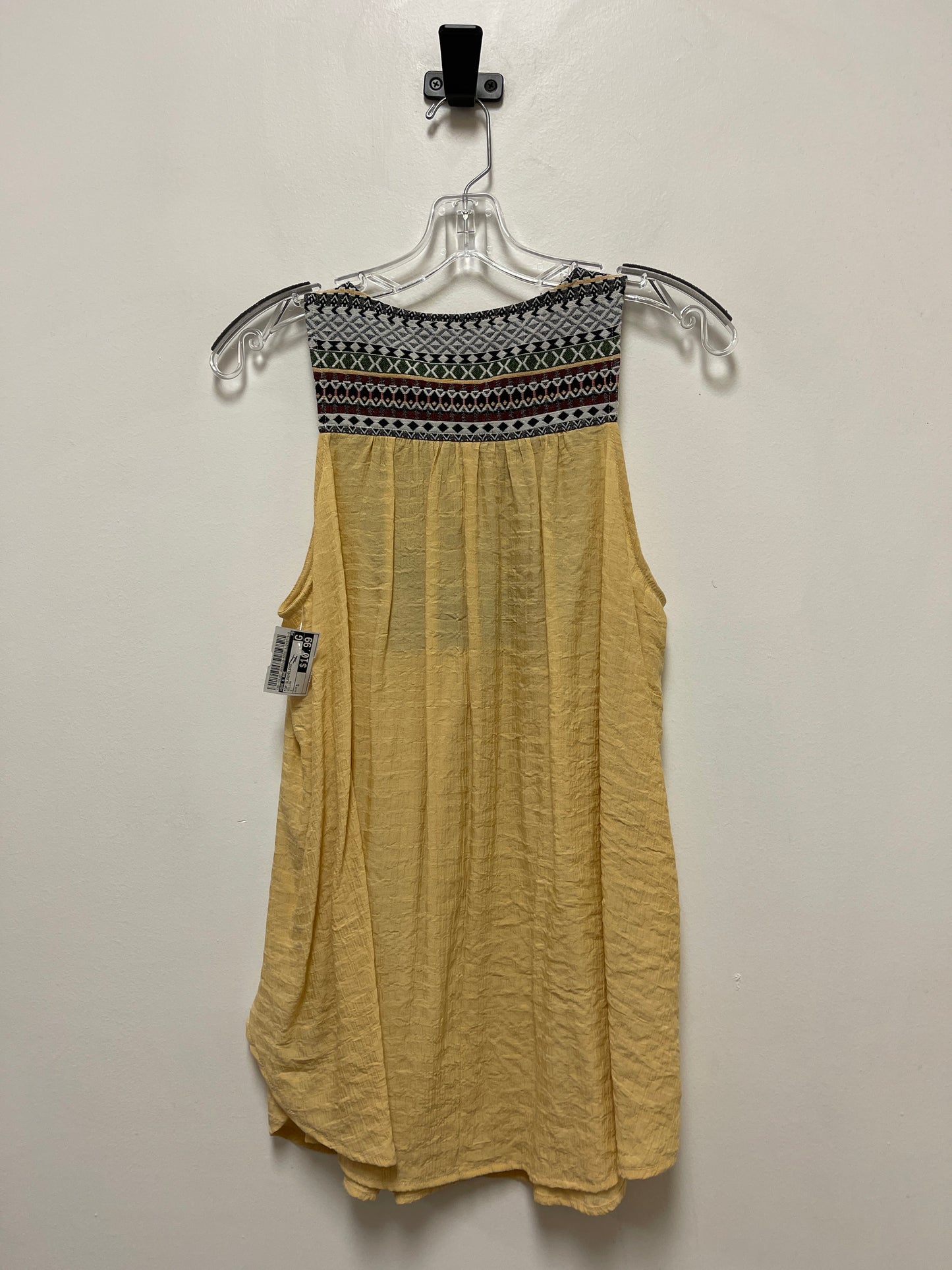 Yellow Top Sleeveless Doe & Rae, Size S