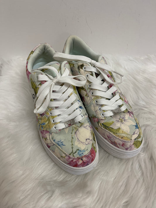 Floral Print Shoes Sneakers Guess, Size 10