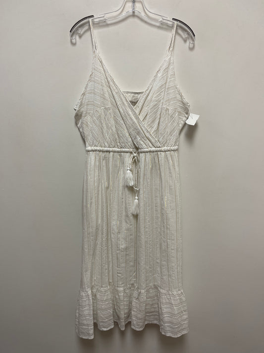 White Dress Casual Short Loft, Size Xl