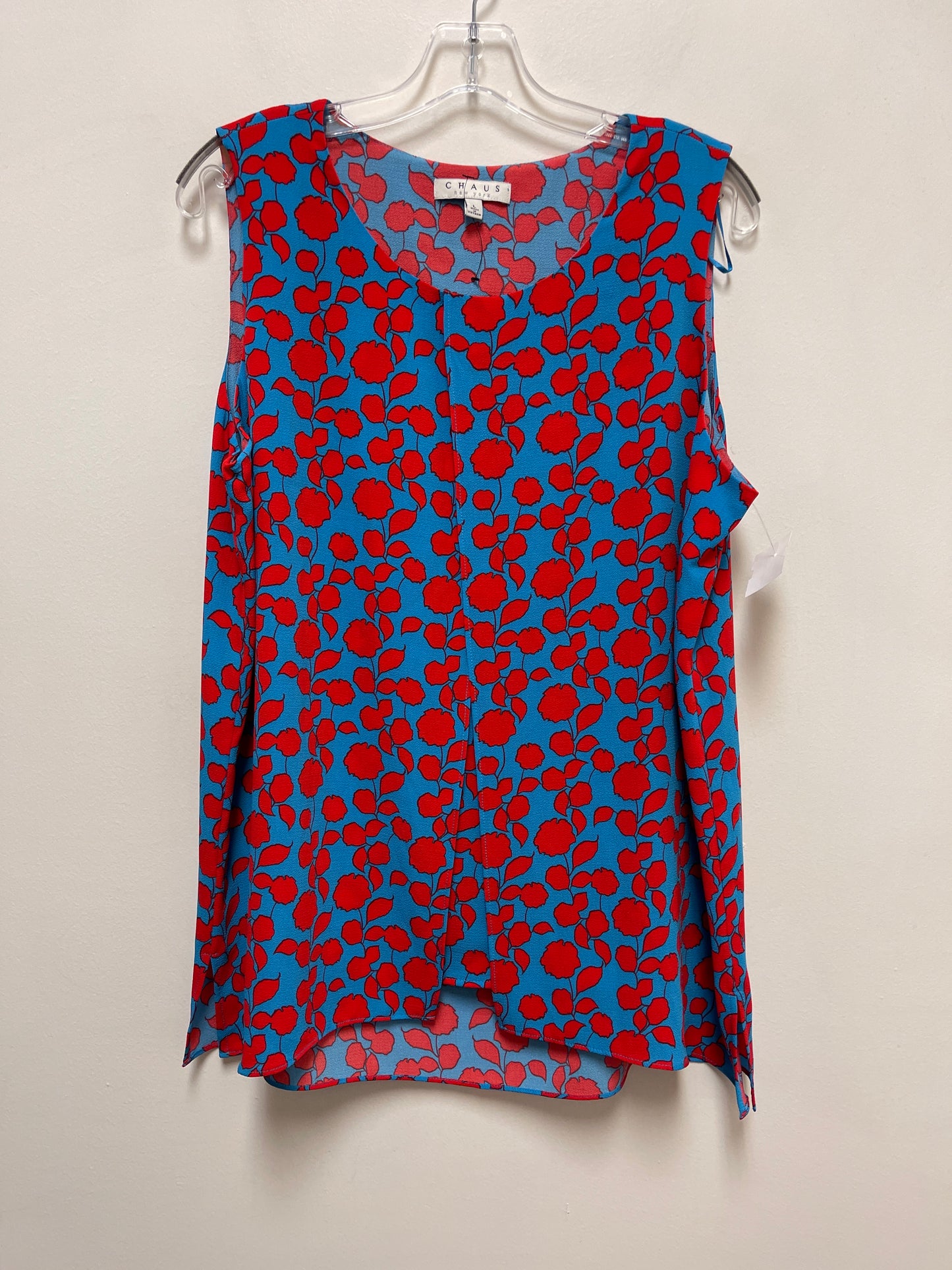 Blue & Red Top Sleeveless Chaus, Size L