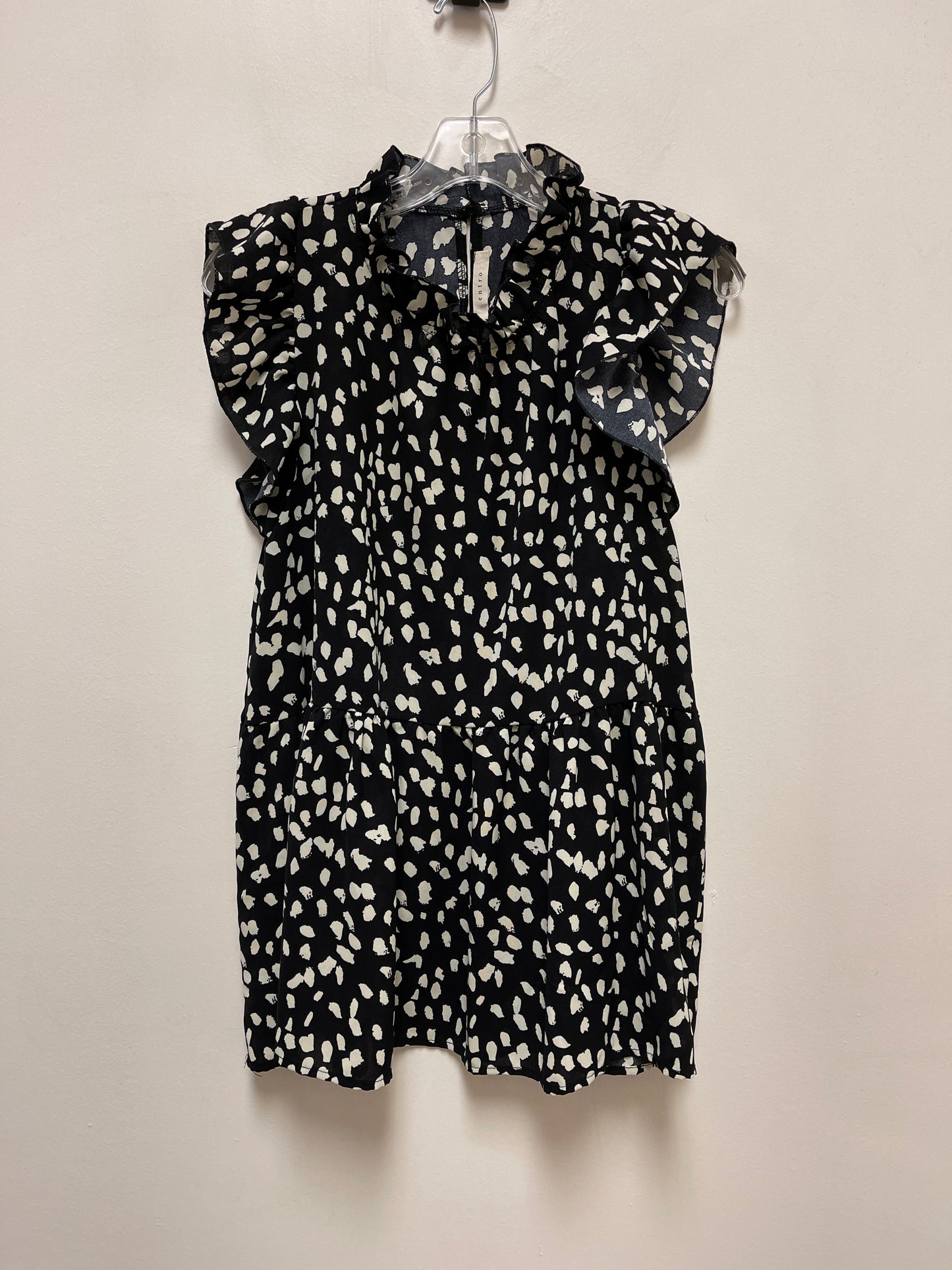 Black & White Top Short Sleeve Enzo Angiolini, Size L