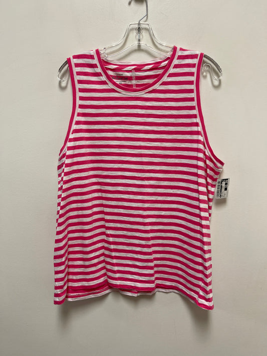 Pink & White Tank Top J. Crew, Size 2x