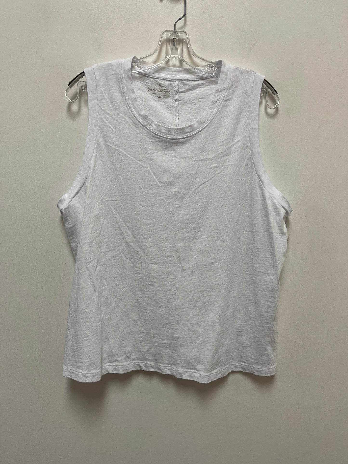 White Tank Top J. Crew, Size 2x