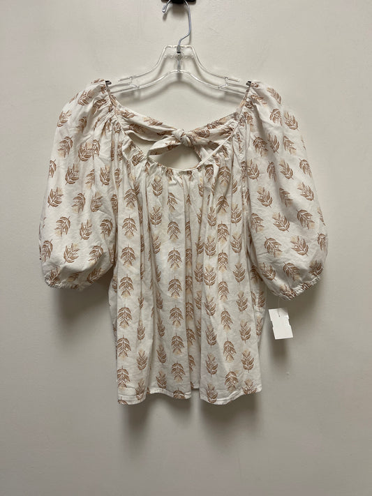 Cream Top Short Sleeve Old Navy, Size L