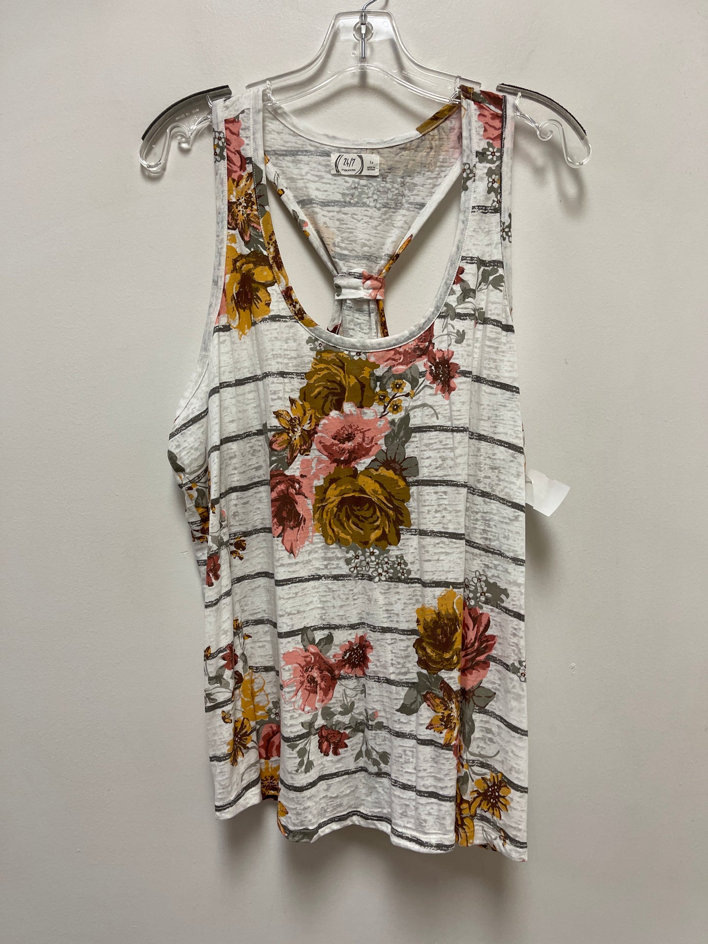 Floral Print Top Sleeveless Maurices, Size 1x