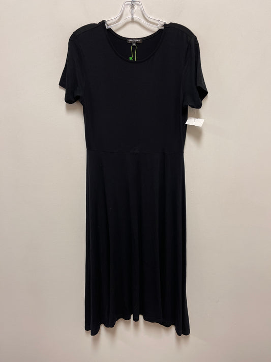 Black Dress Casual Midi Clothes Mentor, Size M