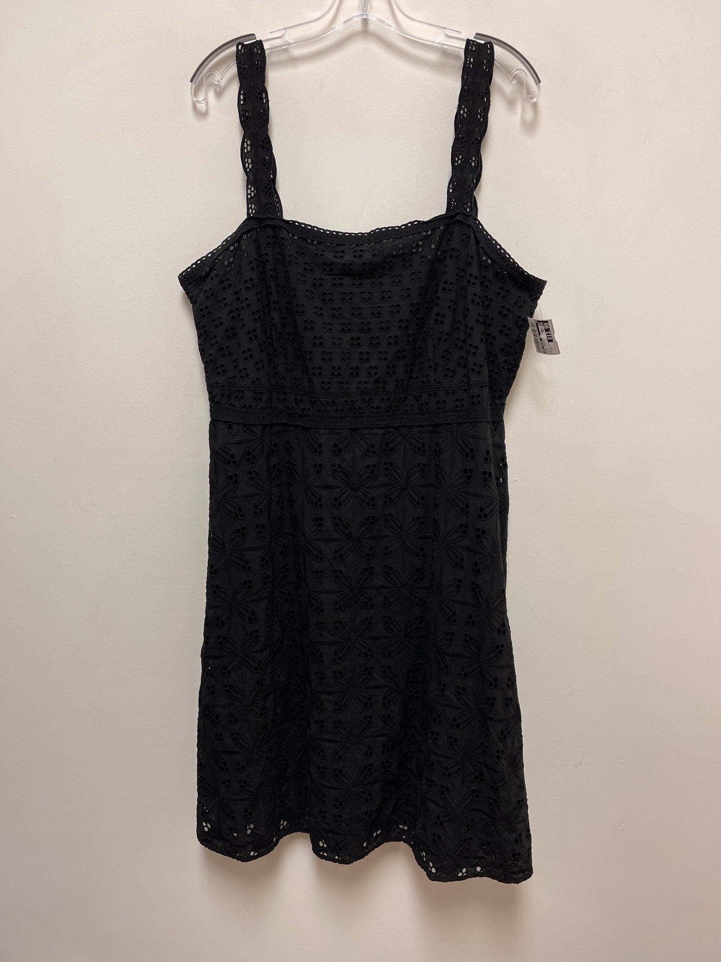 Black Dress Casual Short Ann Taylor, Size 1x