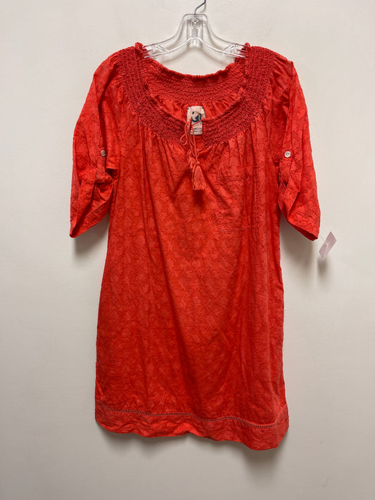 Orange Dress Casual Short Anthropologie, Size Xs