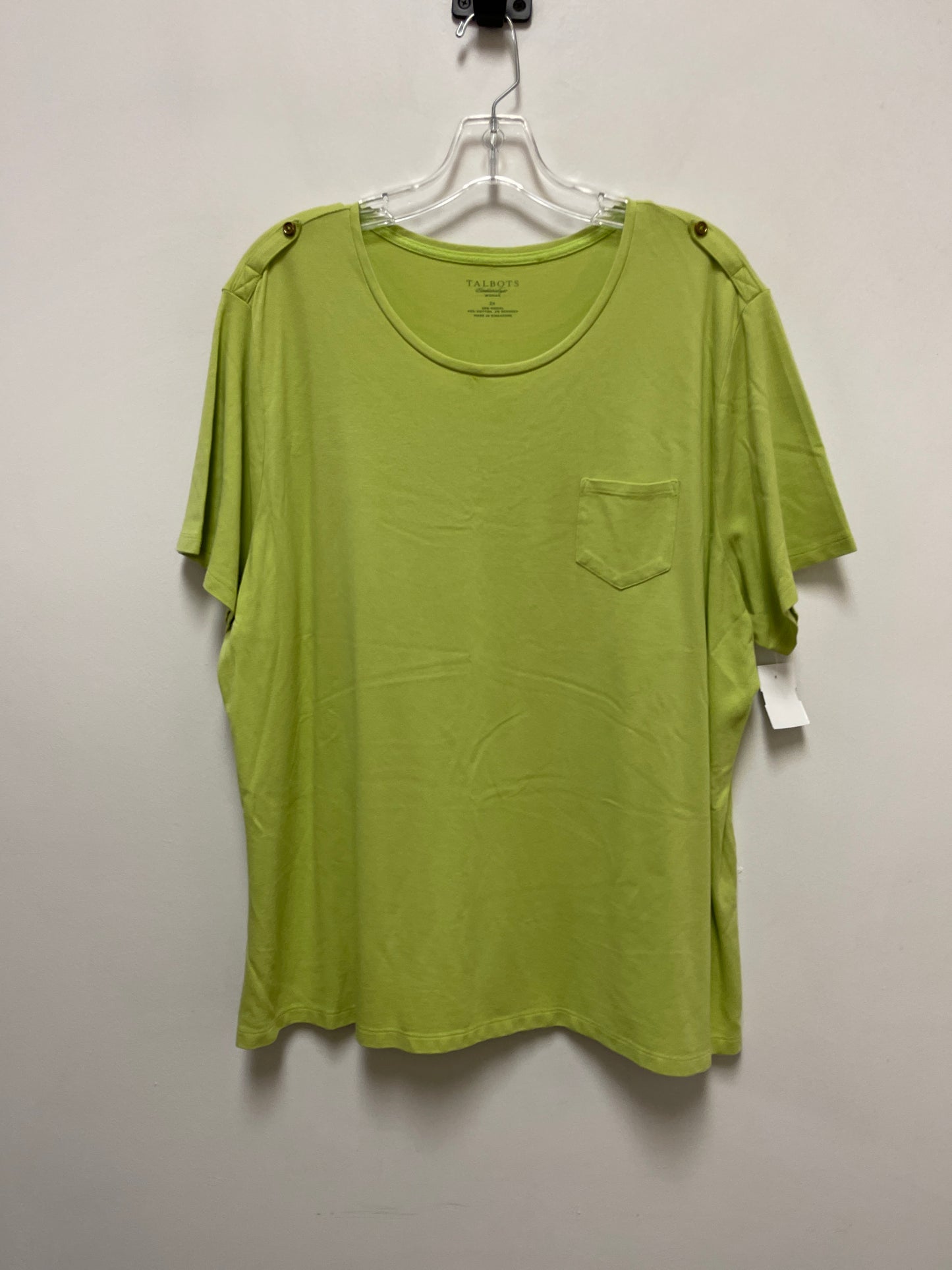 Green Top Short Sleeve Talbots, Size 3x