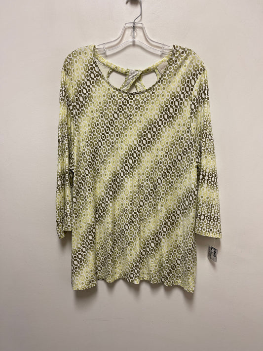 Green Top Long Sleeve Chicos, Size 2x