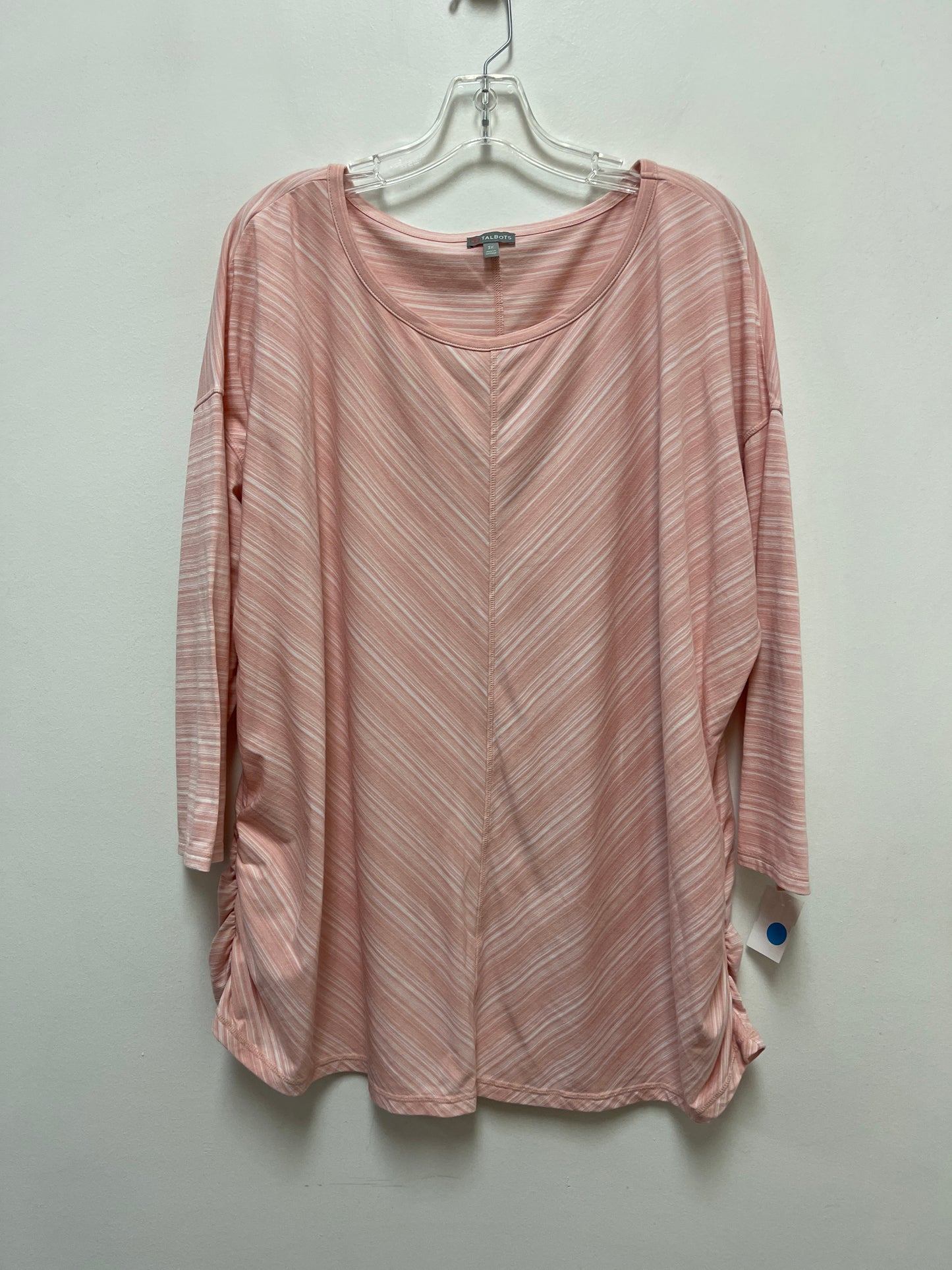 Top Long Sleeve By Talbots In Pink, Size: 3x