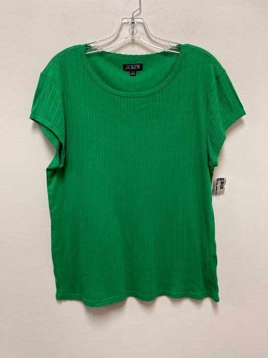 Green Top Short Sleeve J. Crew, Size Xl