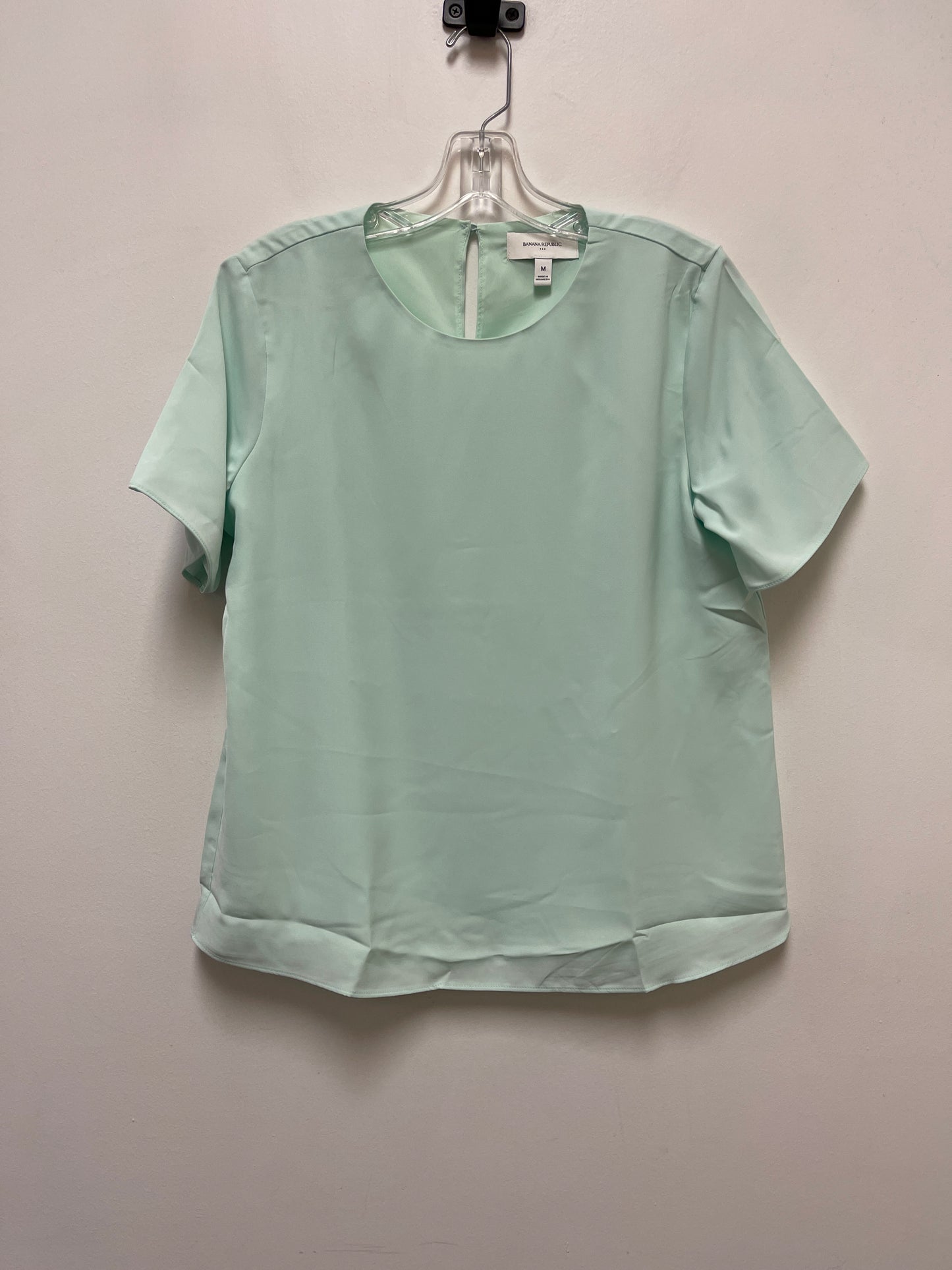 Green Top Short Sleeve Banana Republic, Size M