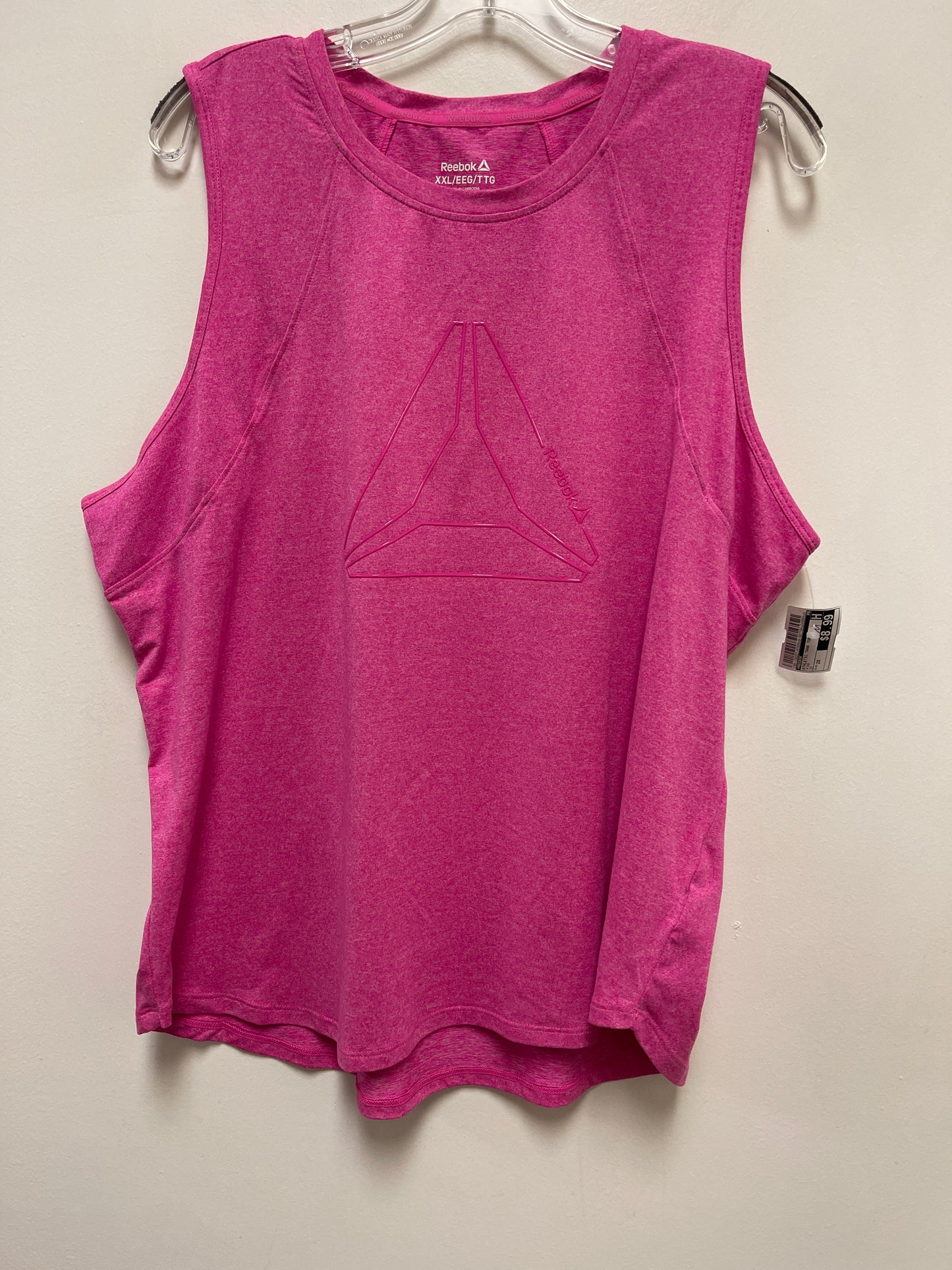 Pink Athletic Tank Top Reebok, Size 2x