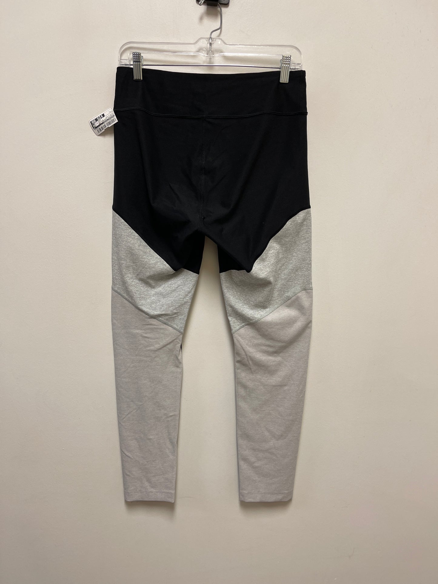 Athletic Leggings By Outdoor Voices In Black & Grey, Size: L