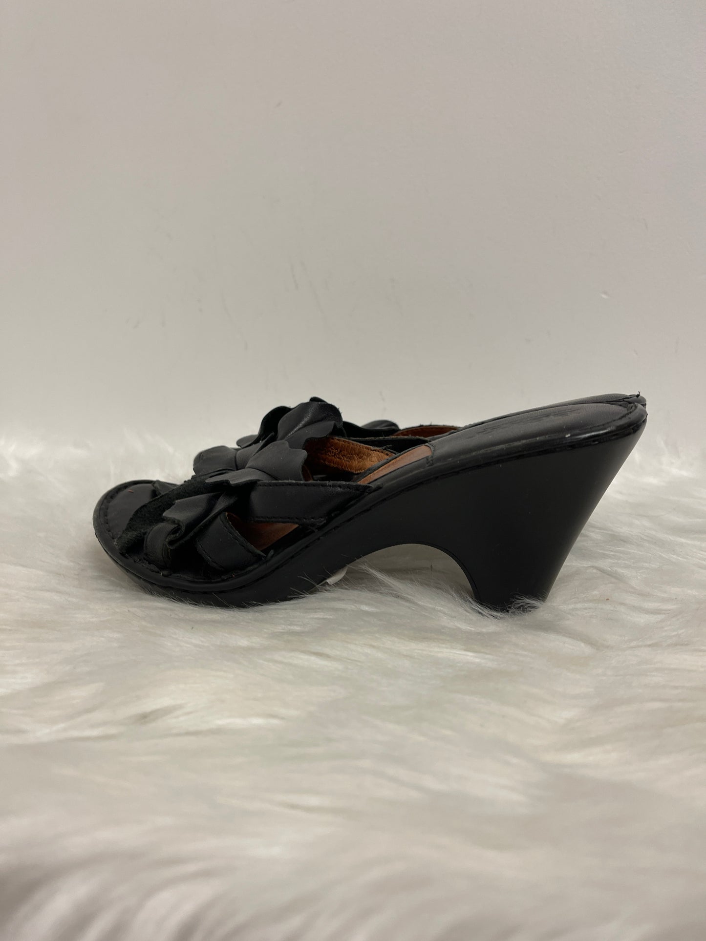 Black Sandals Heels Block Born, Size 7