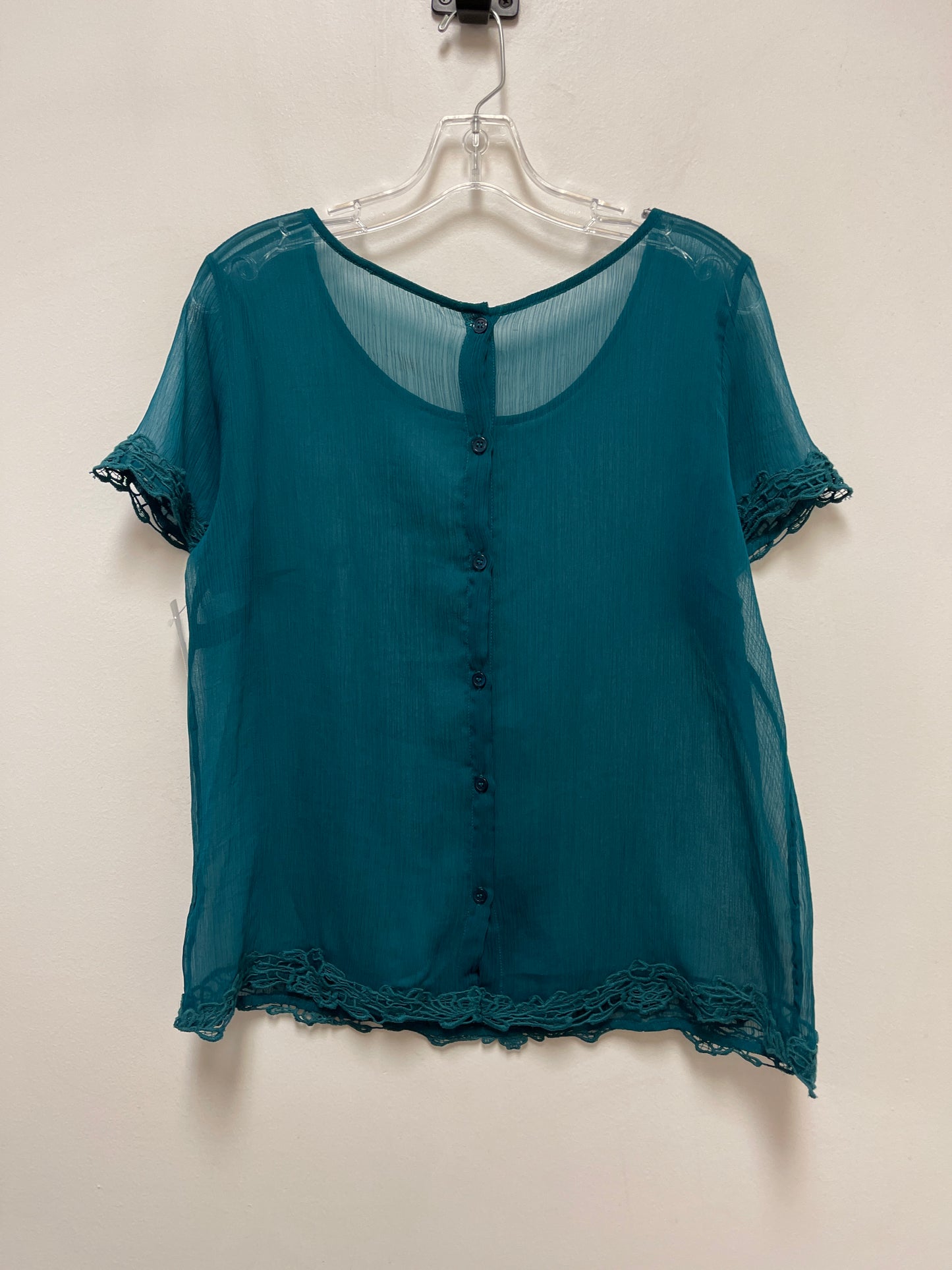 Top Short Sleeve By Clothes Mentor In Green, Size: L