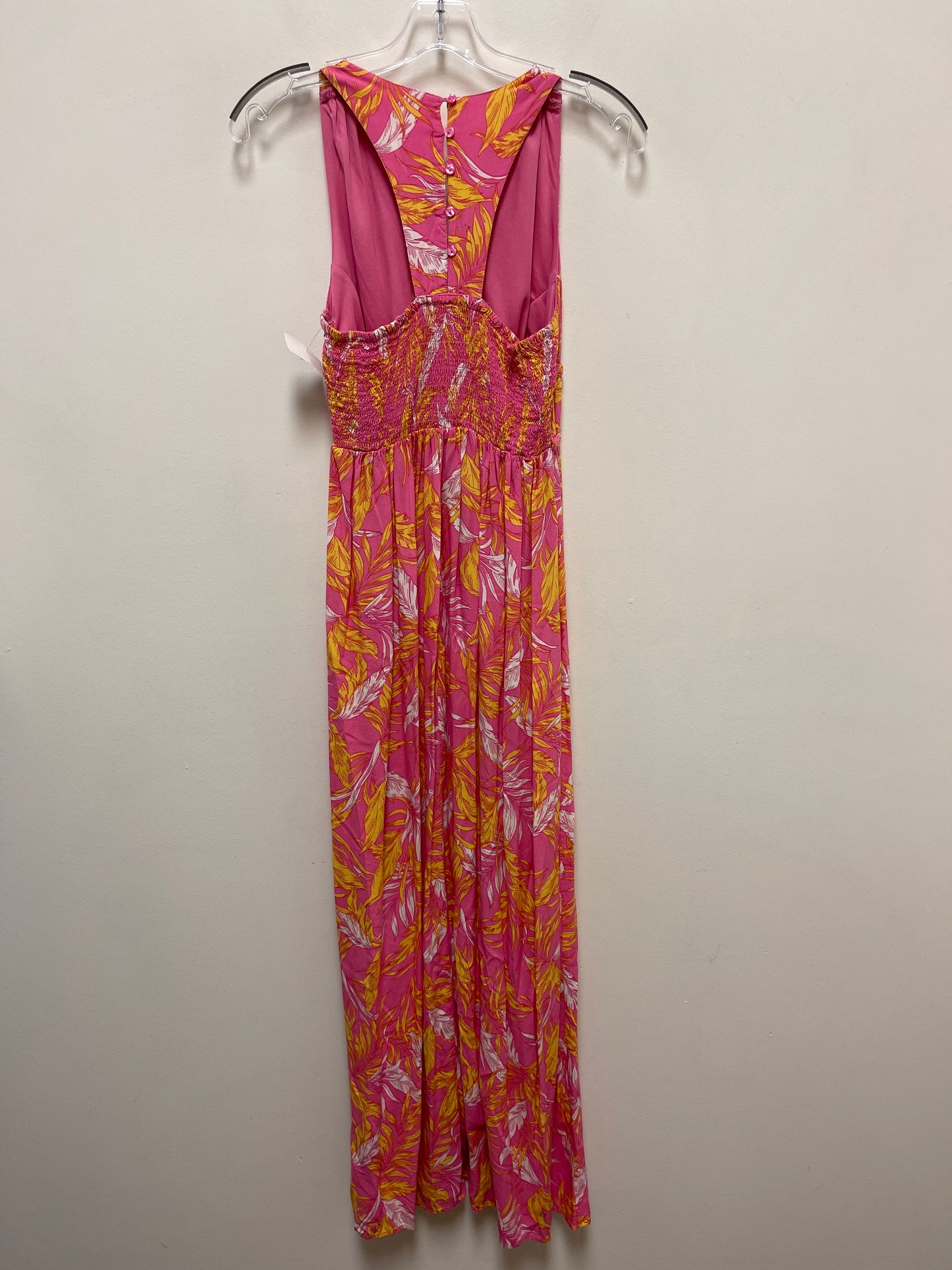 Dress Casual Maxi By Jessica Simpson In Pink & Yellow, Size: S