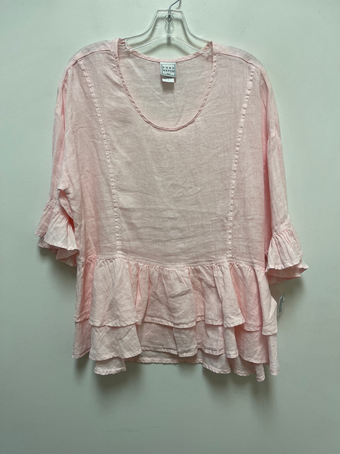 Top Long Sleeve By Clothes Mentor In Pink, Size: S