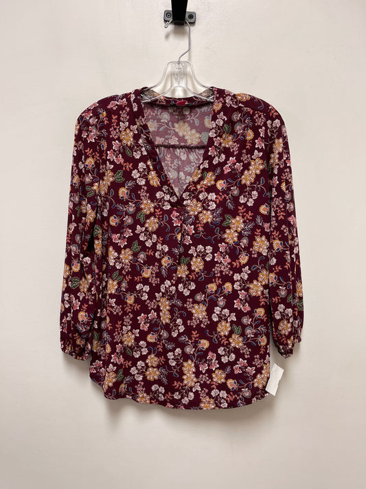 Top Long Sleeve By Vince Camuto In Purple, Size: S