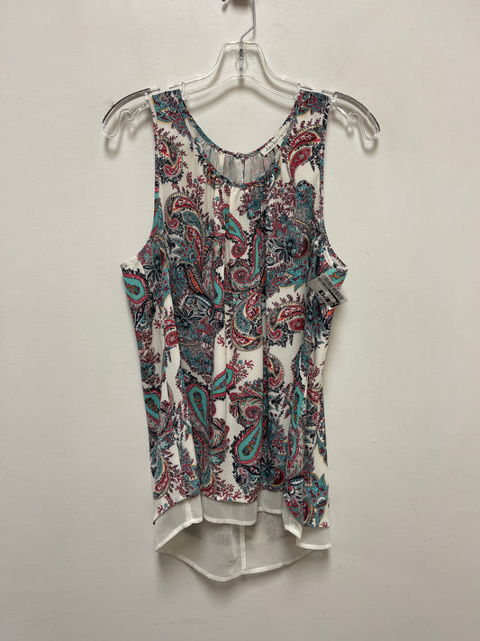 Top Sleeveless By Daniel Rainn In Multi-colored, Size: L