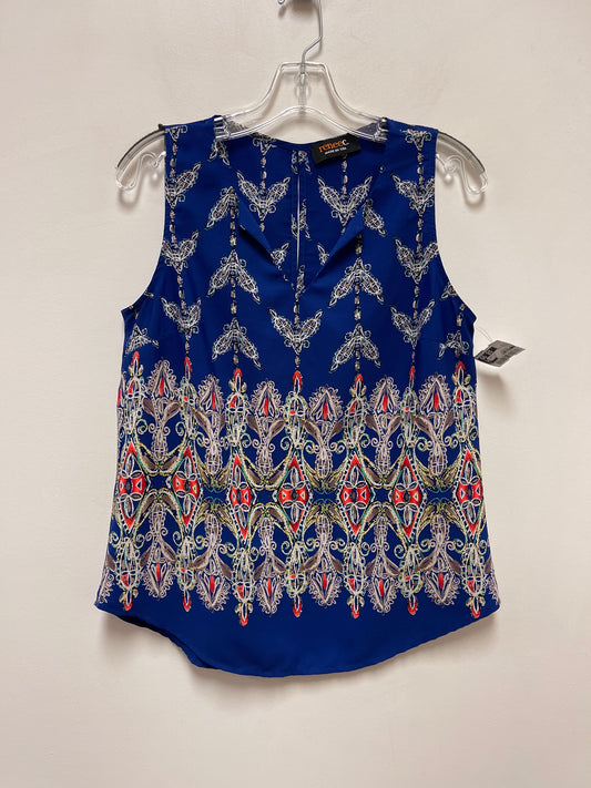 Top Sleeveless By Clothes Mentor In Blue, Size: M