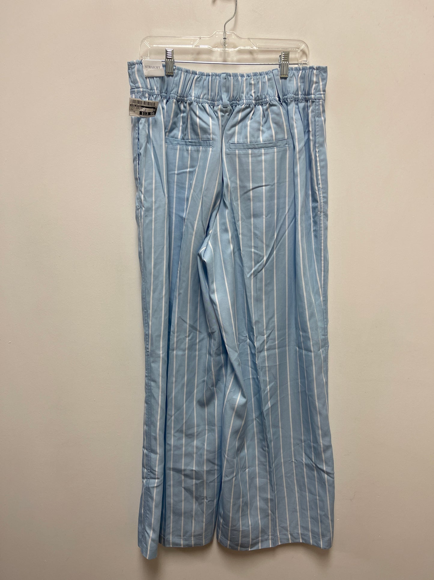 Pants Wide Leg By Lane Bryant In Blue & White, Size: 12