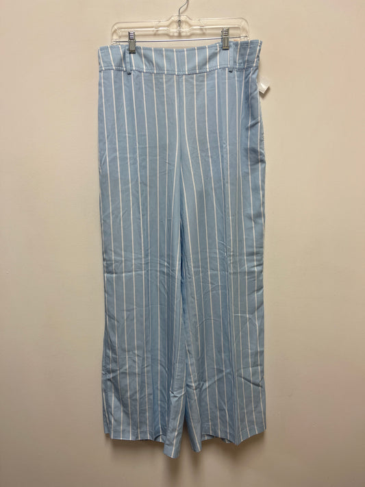 Pants Wide Leg By Lane Bryant In Blue & White, Size: 12