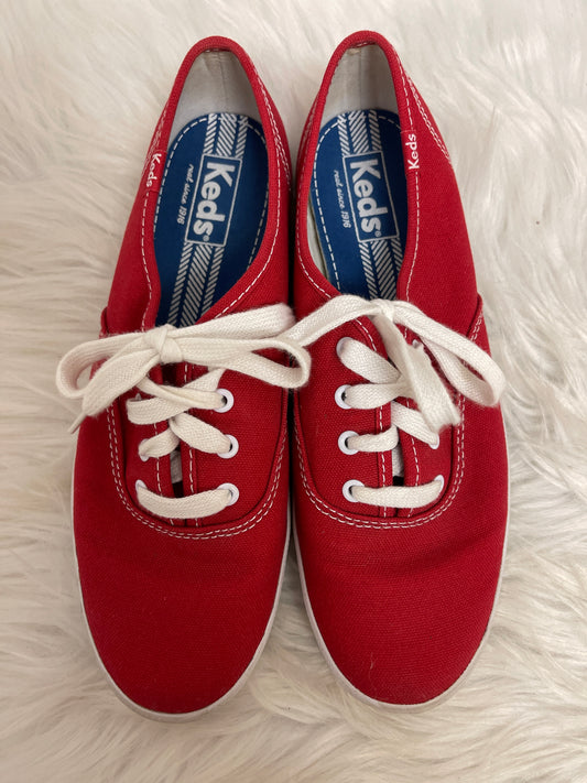 Shoes Sneakers By Keds In Red, Size: 6.5