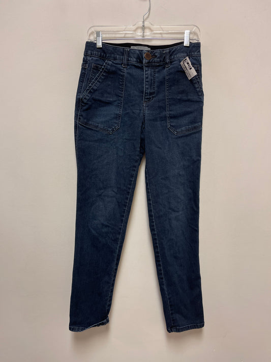 Jeans Skinny By Wit & Wisdom In Blue Denim, Size: 2