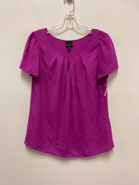 Top Short Sleeve By Worthington In Purple, Size: M