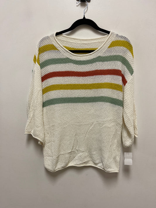 Sweater By Clothes Mentor In Striped Pattern, Size: M