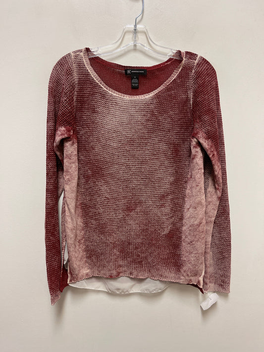 Top Long Sleeve By Inc In Red, Size: M