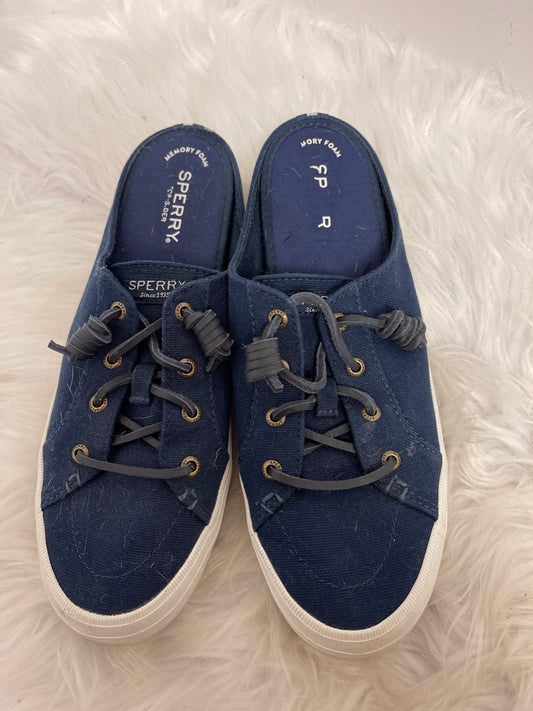 Shoes Flats By Sperry In Navy, Size: 9.5