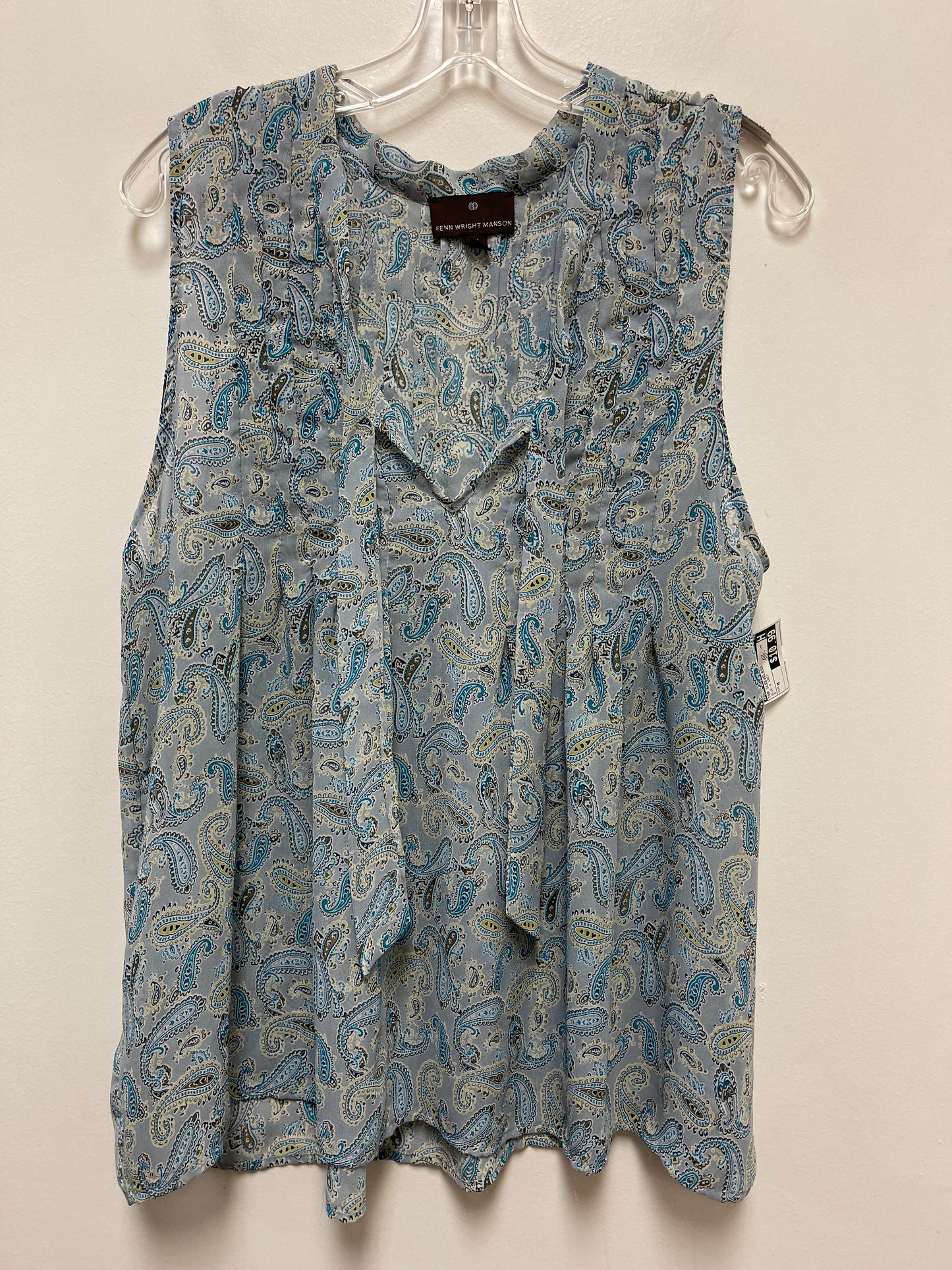 Top Sleeveless By Fenn Wright Manson In Blue & Grey, Size: M