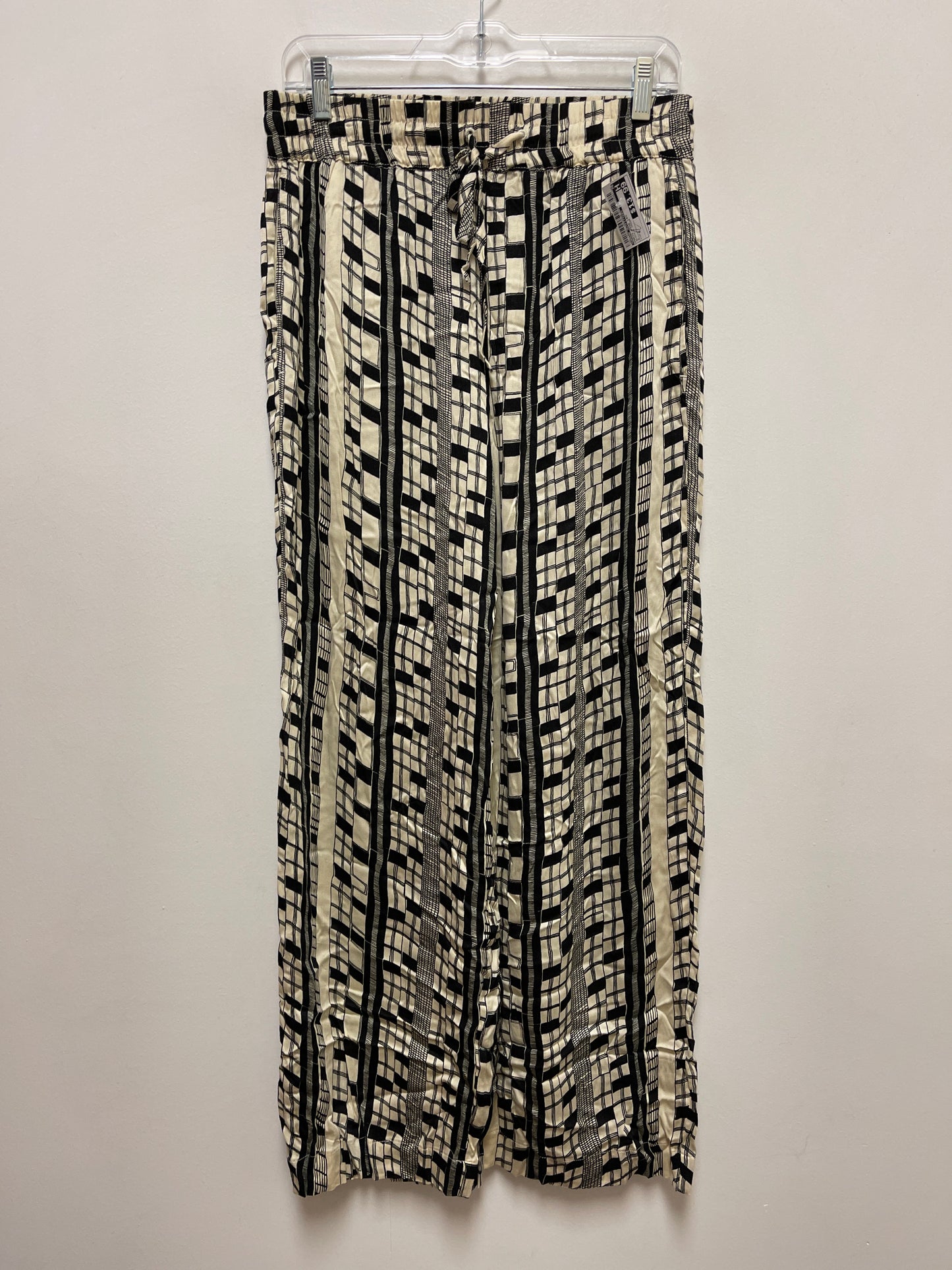 Pants Wide Leg By Urban Outfitters In Black & Cream, Size: 8