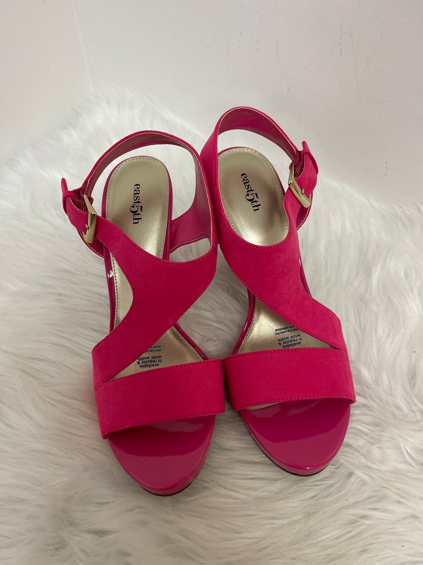 Sandals Heels Block By East 5th In Pink, Size: 8.5