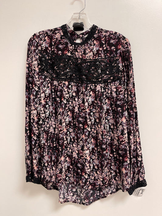 Top Long Sleeve By Cato In Purple, Size: L