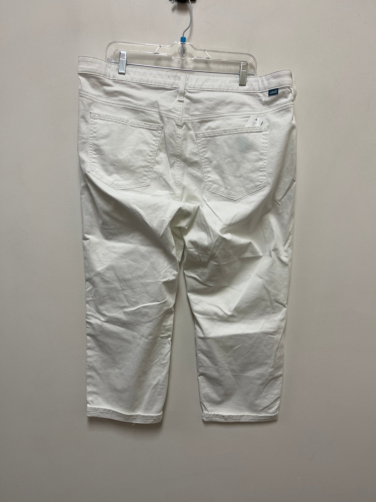 Jeans Skinny By Jag In White Denim, Size: 18