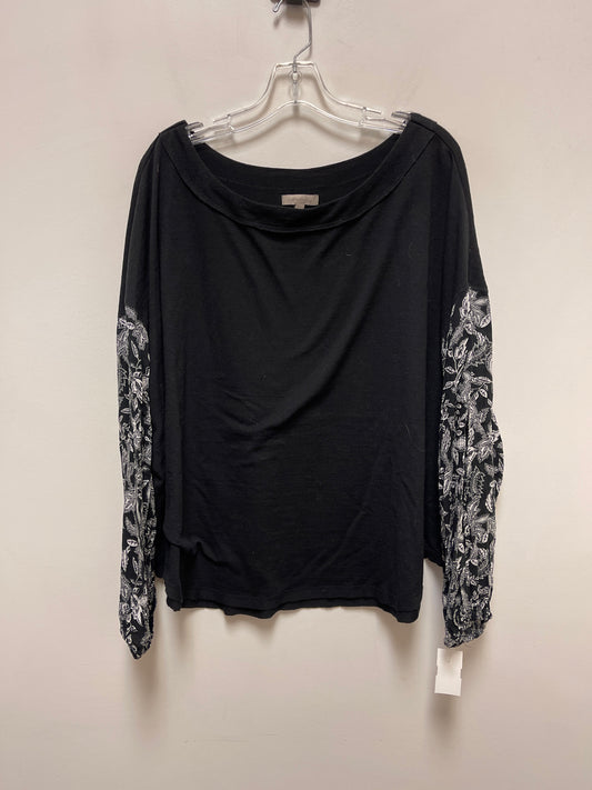 Top Long Sleeve By Wonderly In Black, Size: 2x