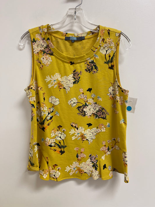 Top Sleeveless By Eva Franco In Yellow, Size: M