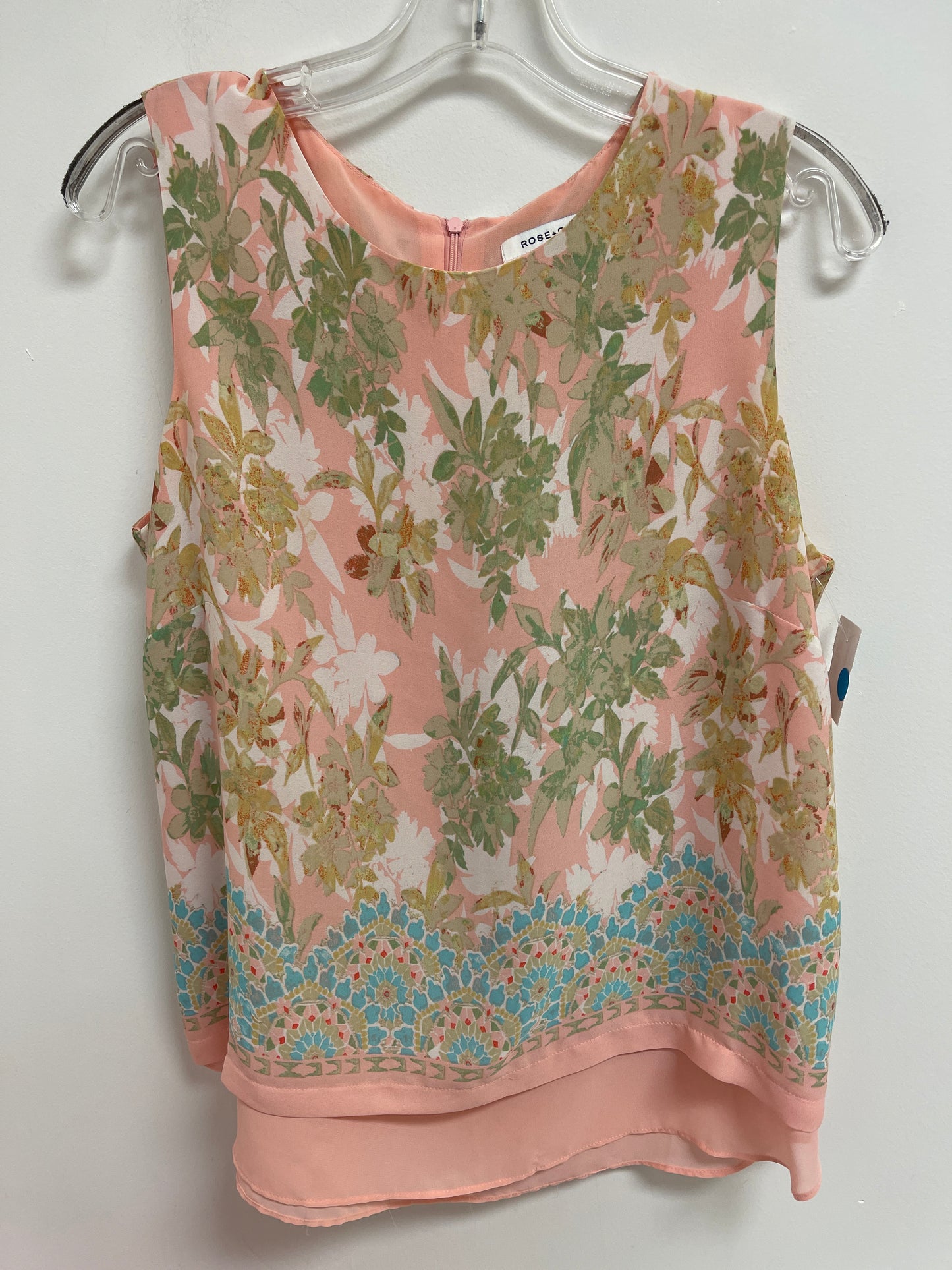 Top Sleeveless By Rose And Olive In Pink, Size: L