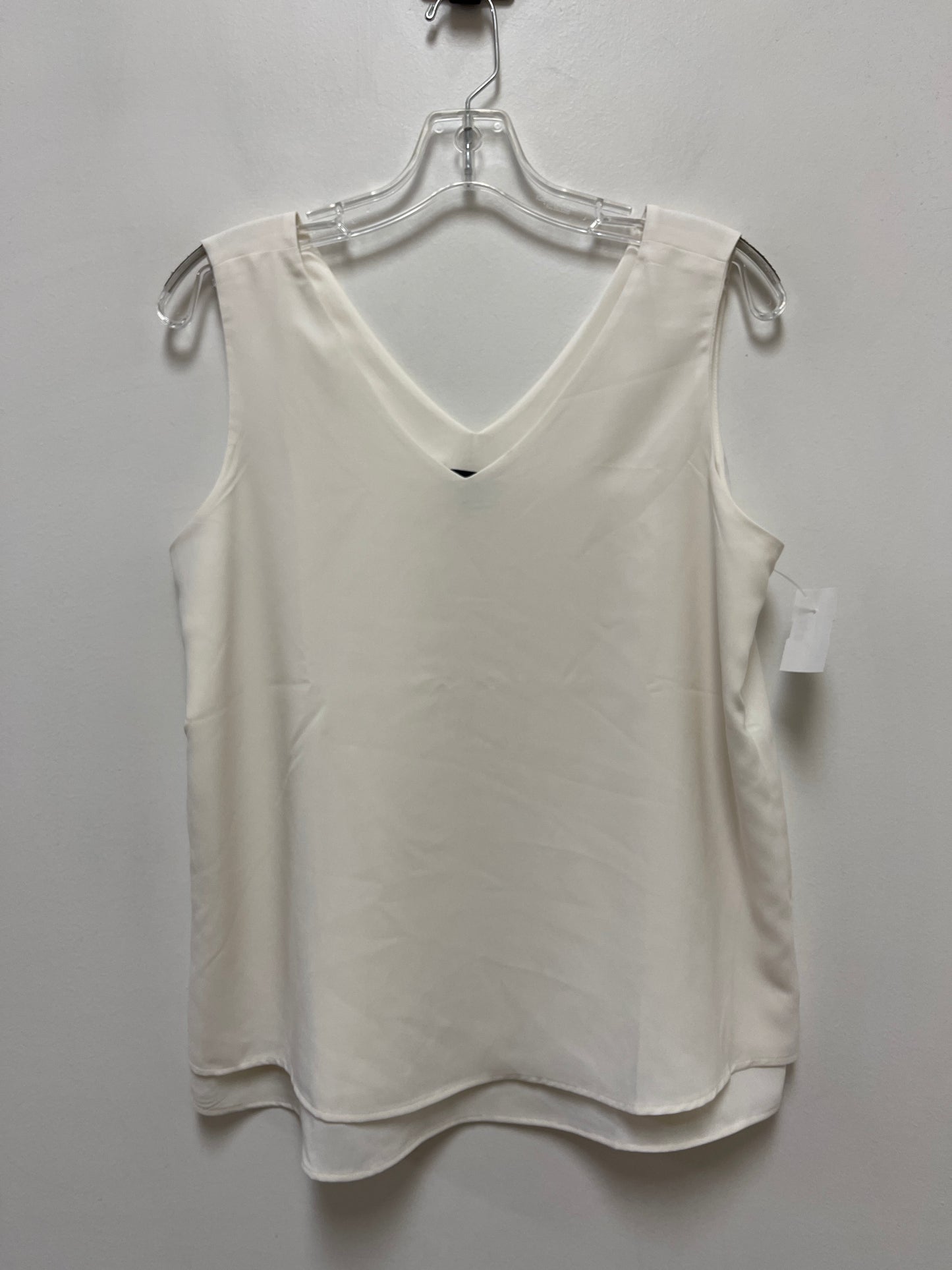 Top Sleeveless By Ann Taylor In Cream, Size: S